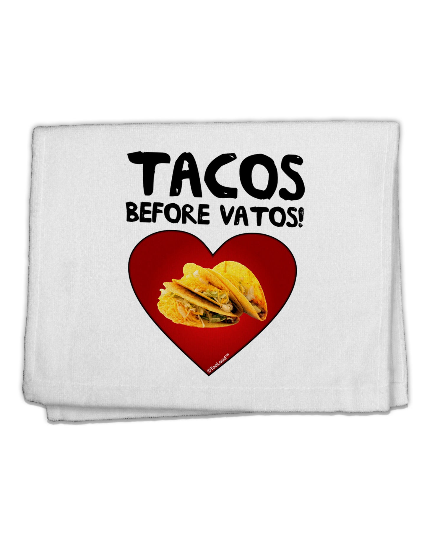 Tacos before Vatos 11"x18" Dish Fingertip Towel by TooLoud-Fingertip Towel-TooLoud-White-Davson Sales