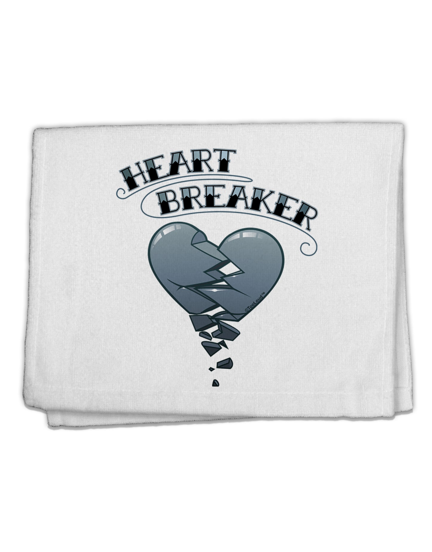 Heart Breaker Manly 11"x18" Dish Fingertip Towel by TooLoud-TooLoud-White-Davson Sales