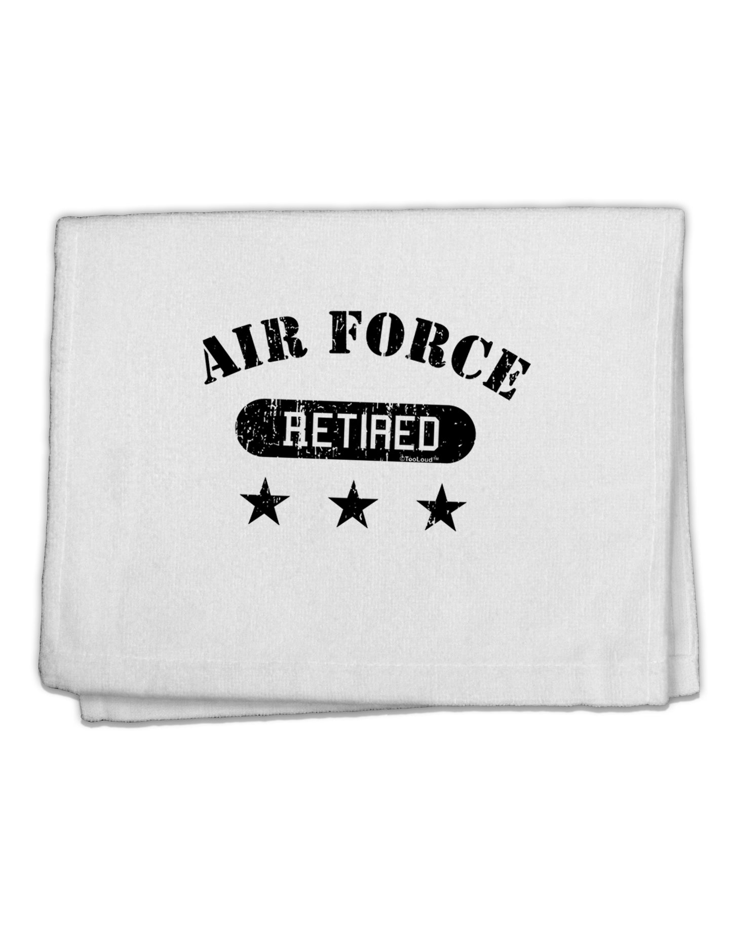Retired Air Force 11"x18" Dish Fingertip Towel by TooLoud-Fingertip Towel-TooLoud-White-Davson Sales