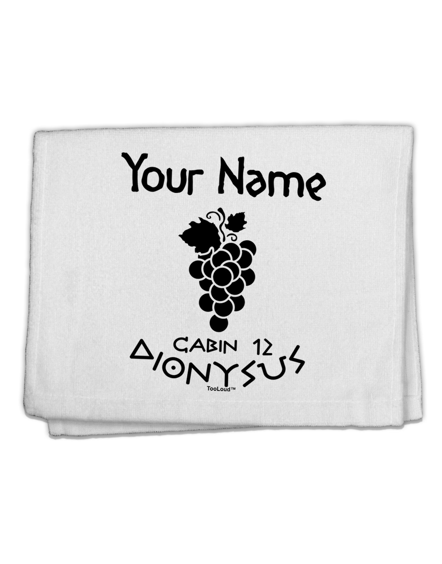 Personalized Cabin 12 Dionysus 11"x18" Dish Fingertip Towel by TooLoud-Fingertip Towel-TooLoud-White-Davson Sales