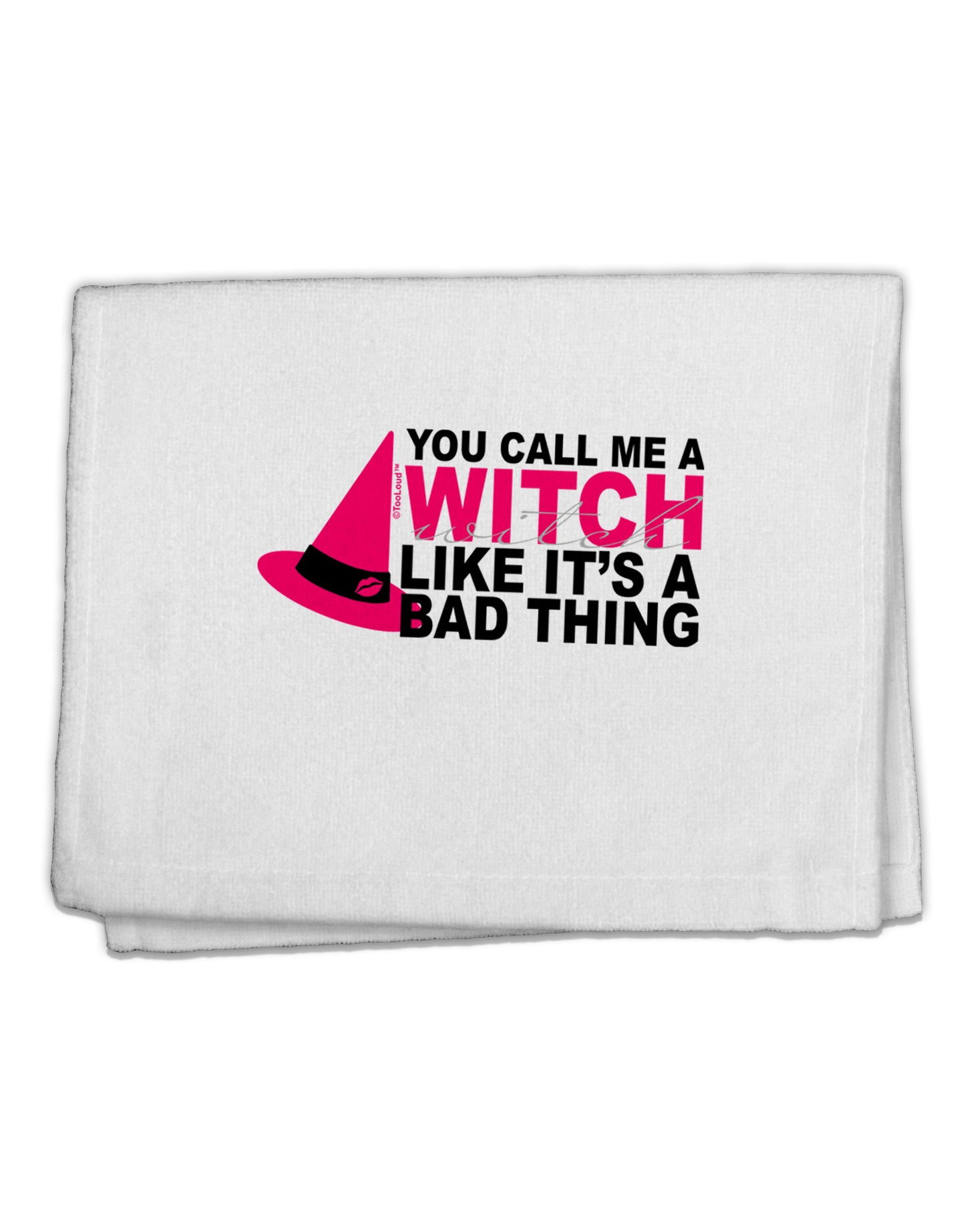 Witch - Bad Thing Hat 11"x18" Dish Fingertip Towel-Fingertip Towel-TooLoud-White-Davson Sales