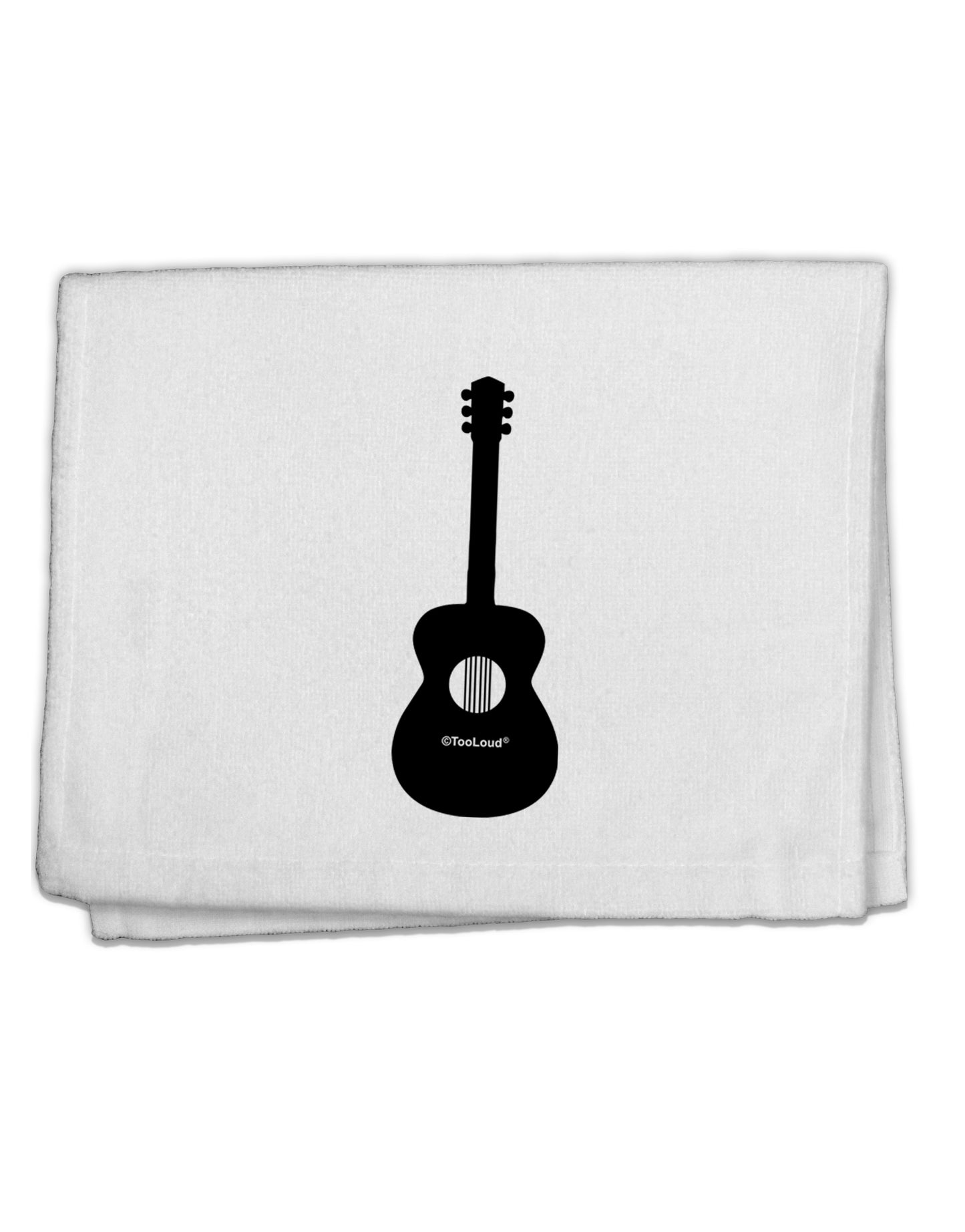 Acoustic Guitar Cool Musician 11"x18" Dish Fingertip Towel by TooLoud-Fingertip Towel-TooLoud-White-Davson Sales
