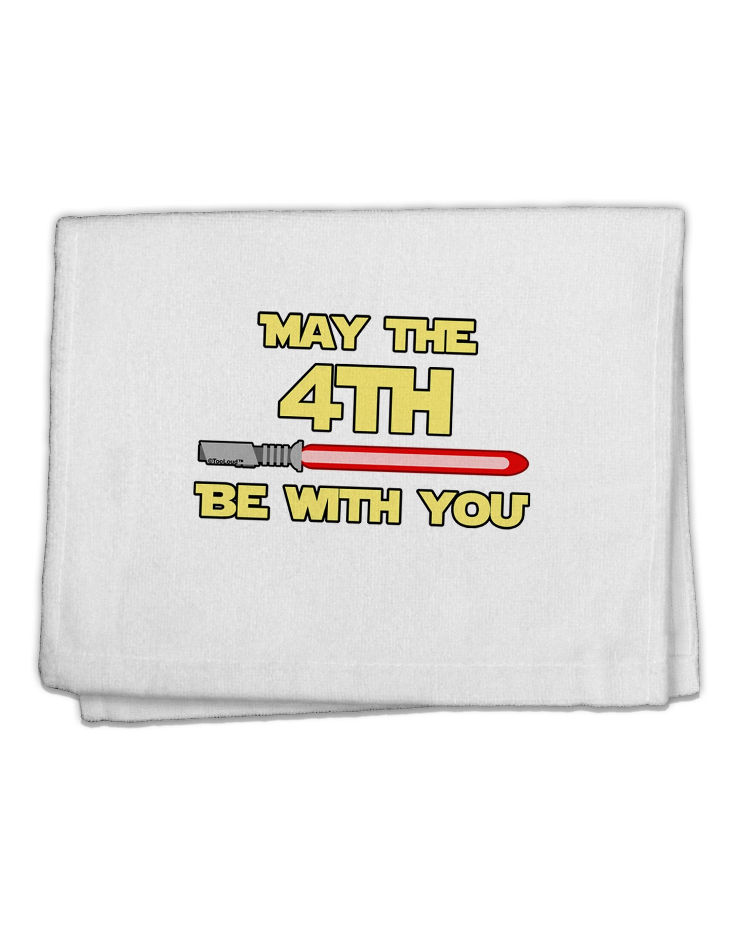 4th Be With You Beam Sword 11"x18" Dish Fingertip Towel by TooLoud-Fingertip Towel-TooLoud-White-Davson Sales