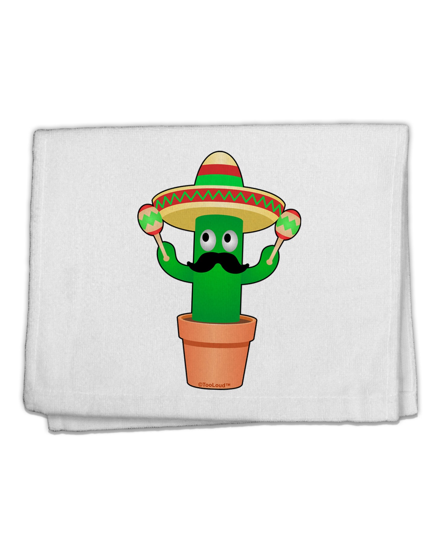 Fiesta Cactus 11"x18" Dish Fingertip Towel by TooLoud-Fingertip Towel-TooLoud-White-Davson Sales