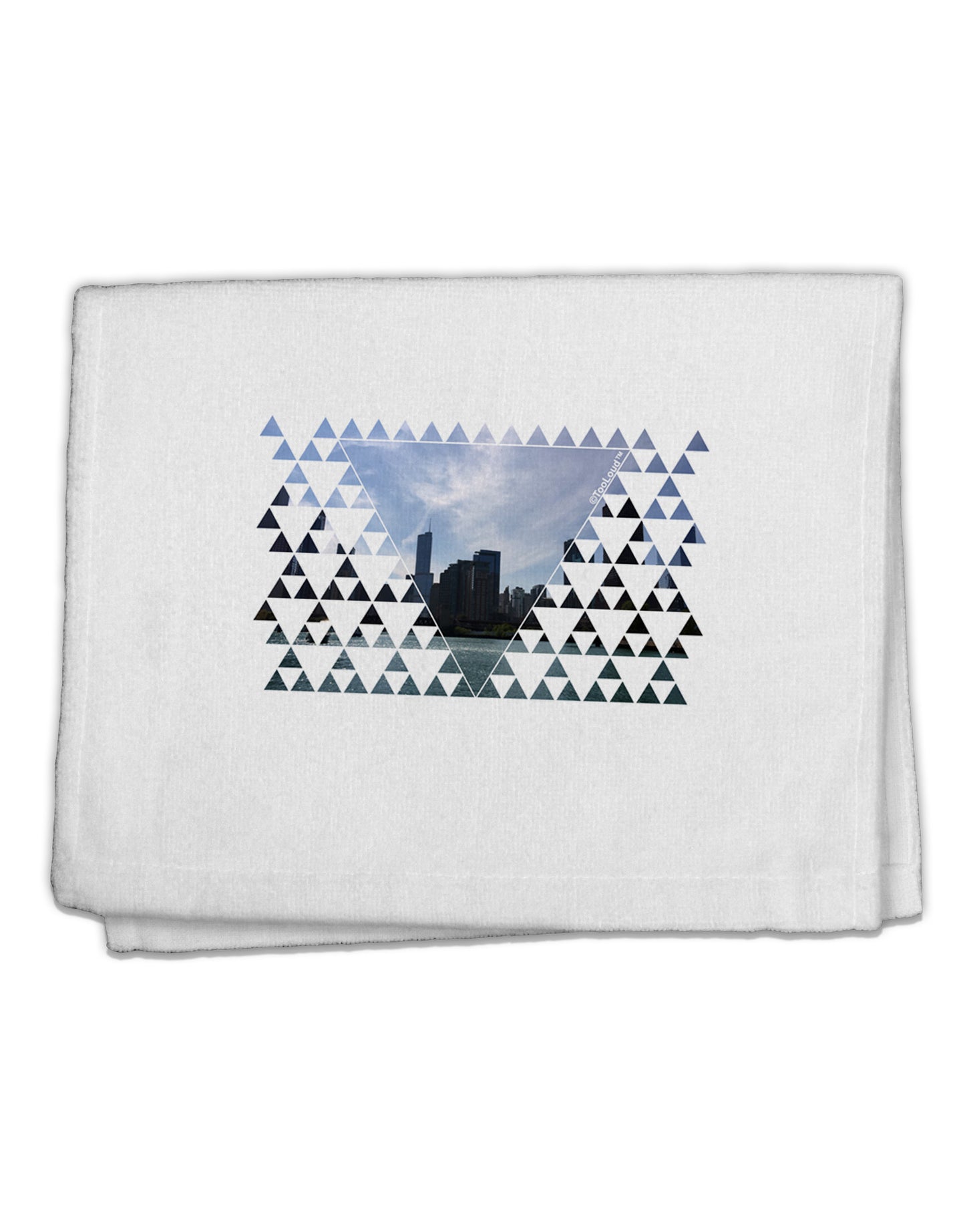 Chicago Triangles 11"x18" Dish Fingertip Towel-Fingertip Towel-TooLoud-White-Davson Sales