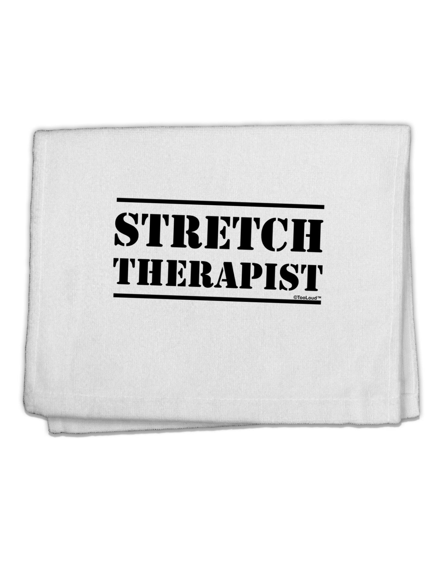 Stretch Therapist Text 11"x18" Dish Fingertip Towel by TooLoud-TooLoud-White-Davson Sales