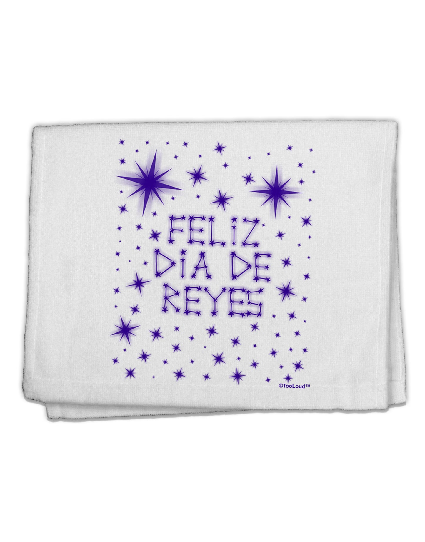 Feliz Dia de Reyes - Estrellas Brillantes 11"x18" Dish Fingertip Towel by TooLoud-Fingertip Towel-TooLoud-White-Davson Sales