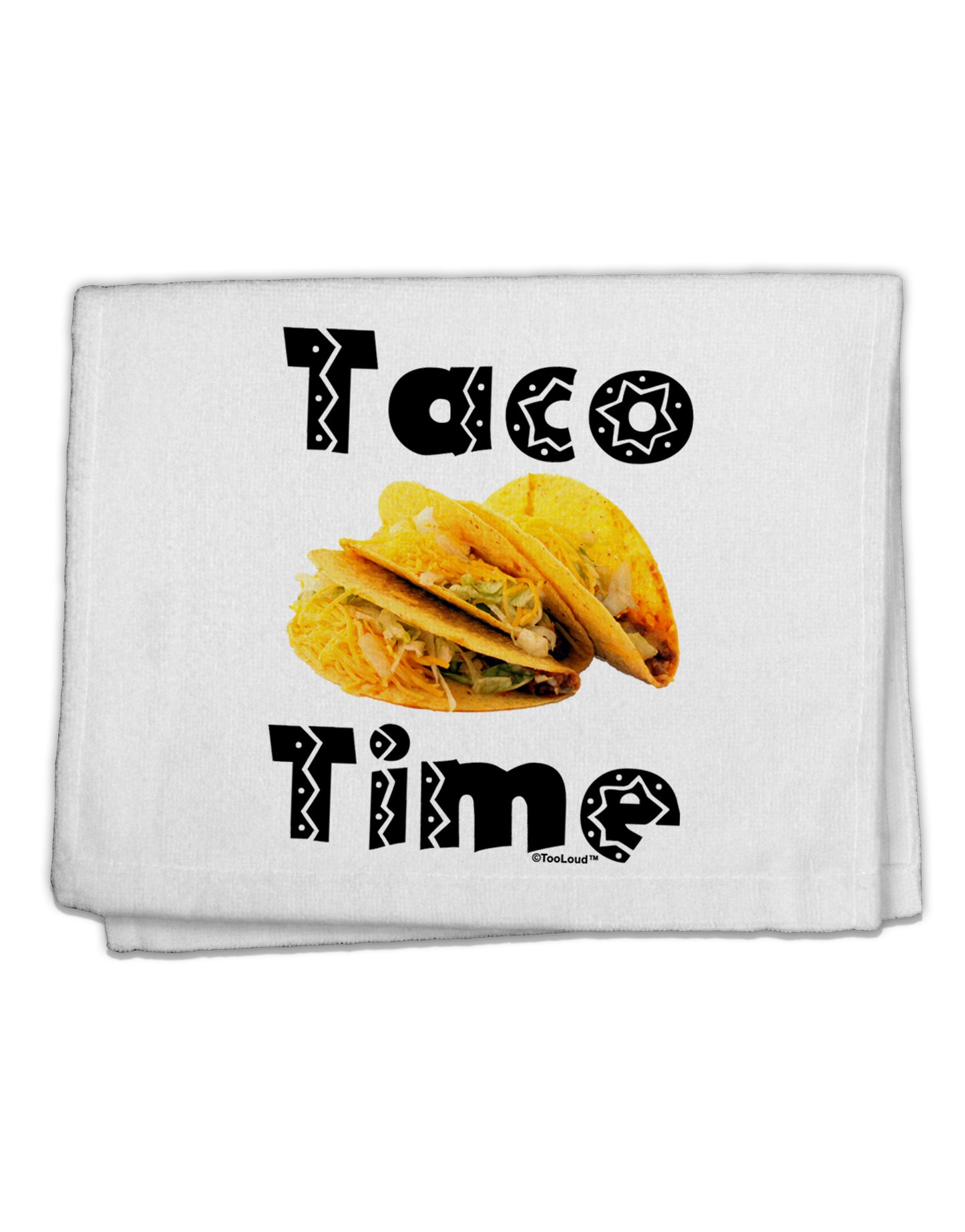 Taco Time - Mexican Food Design 11"x18" Dish Fingertip Towel by TooLoud-Fingertip Towel-TooLoud-White-Davson Sales