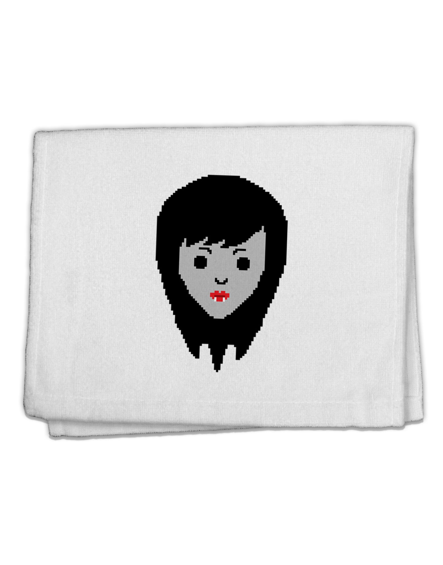 Cute Pixel Vampire Female 11"x18" Dish Fingertip Towel-Fingertip Towel-TooLoud-White-Davson Sales