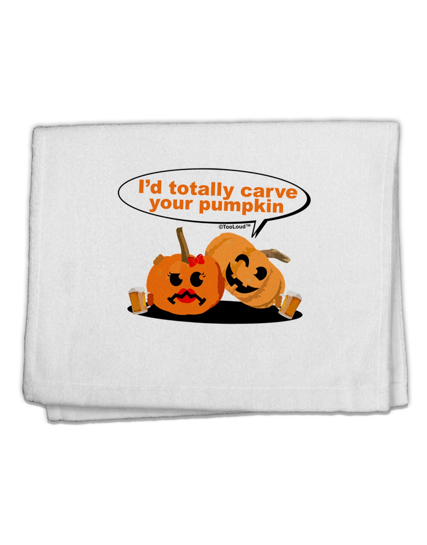 Carve your pumpkin 11"x18" Dish Fingertip Towel-Fingertip Towel-TooLoud-White-Davson Sales