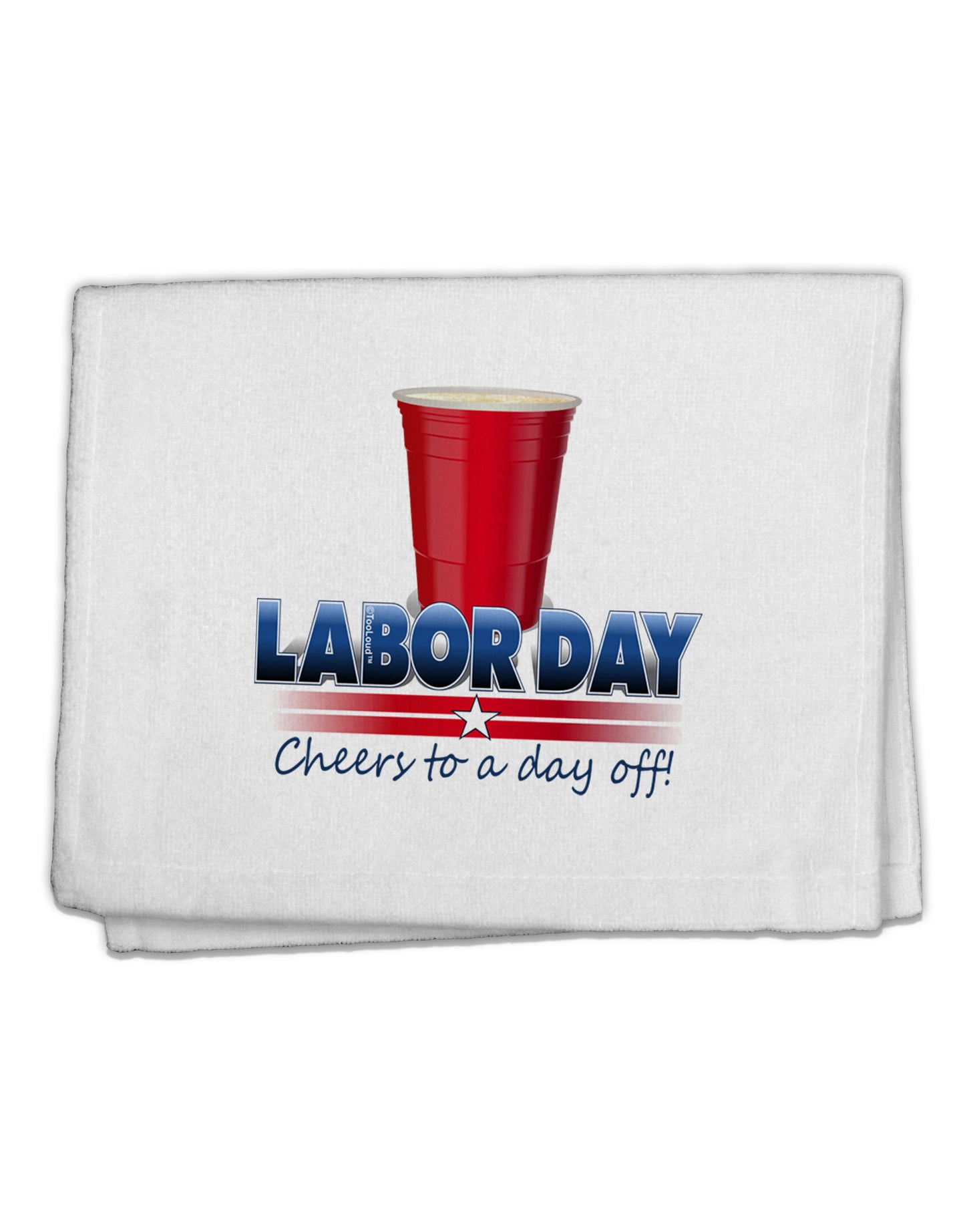 Labor Day - Cheers 11"x18" Dish Fingertip Towel-Fingertip Towel-TooLoud-White-Davson Sales