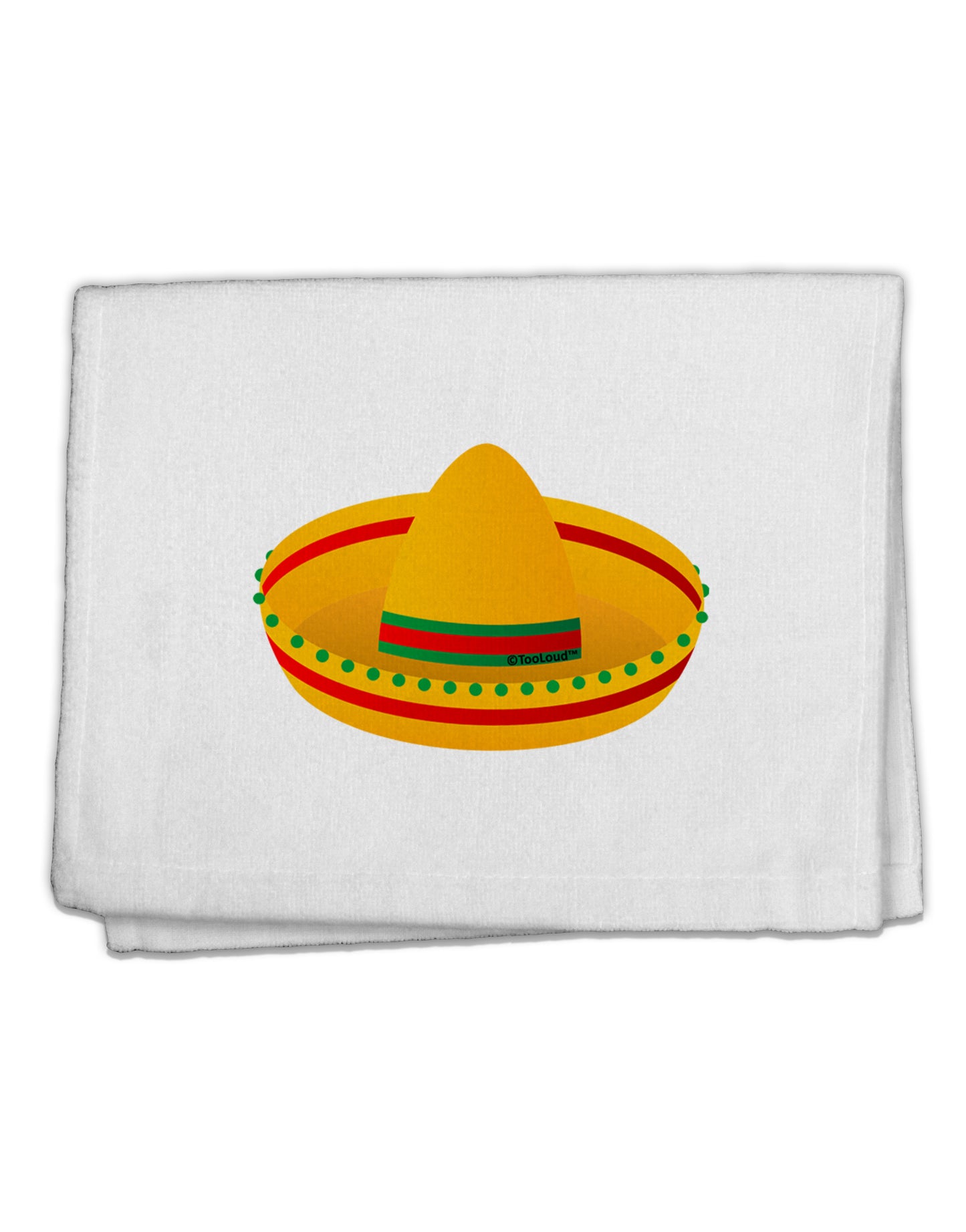 Sombrero Design 11"x18" Dish Fingertip Towel by TooLoud-Fingertip Towel-TooLoud-White-Davson Sales