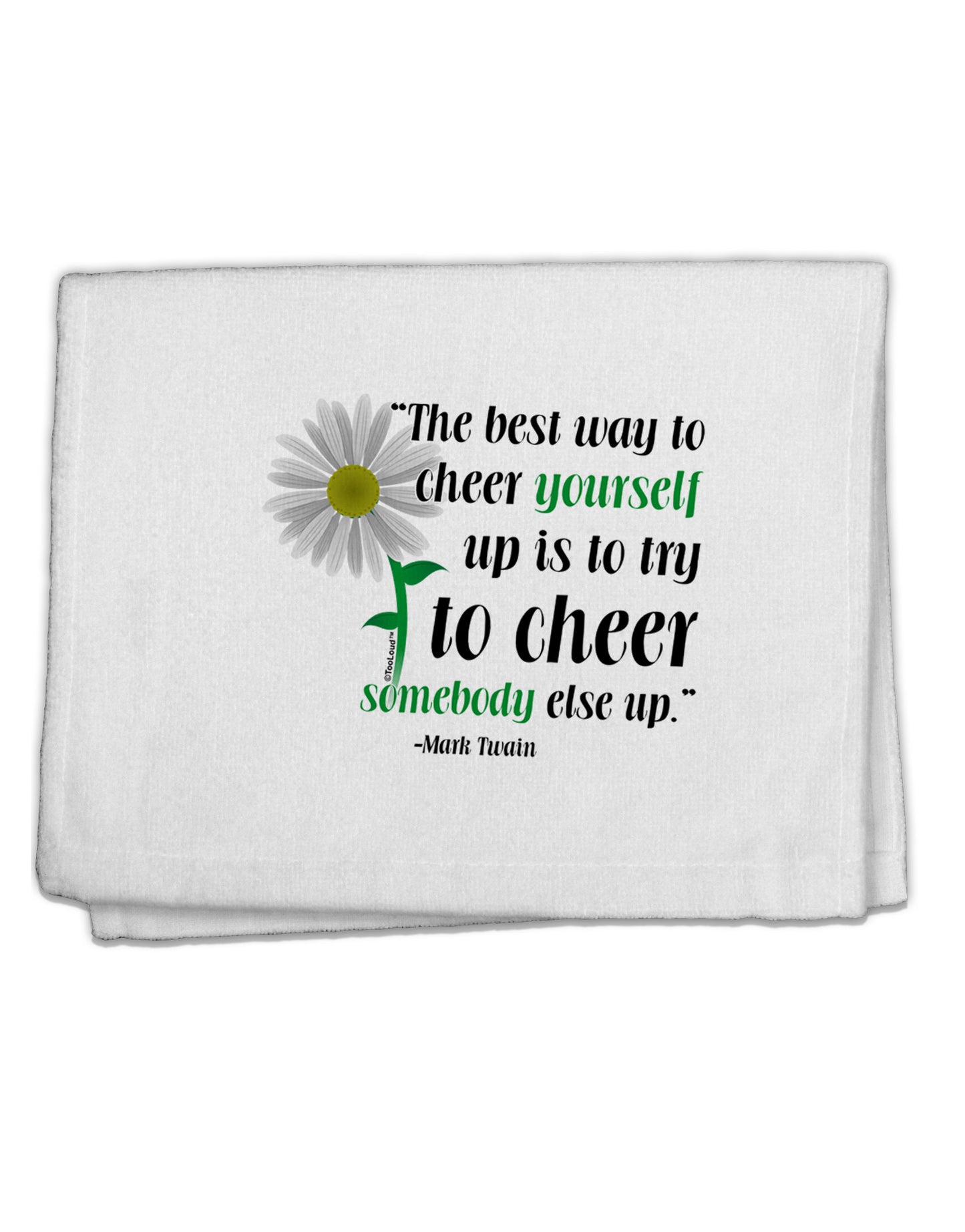 Cheer Yourself Up Mark Twain 11"x18" Dish Fingertip Towel-Fingertip Towel-TooLoud-White-Davson Sales