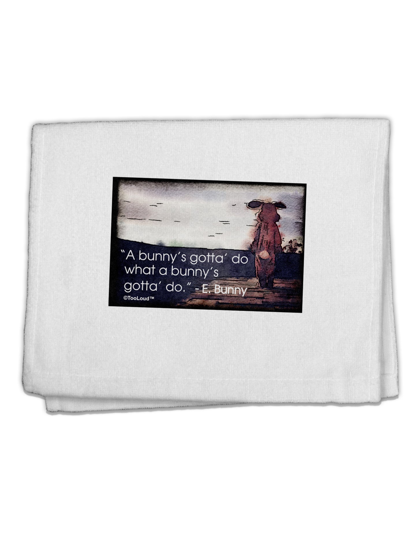 A Bunny's Gotta Do - Easter Bunny 11"x18" Dish Fingertip Towel by TooLoud-Fingertip Towel-TooLoud-White-Davson Sales