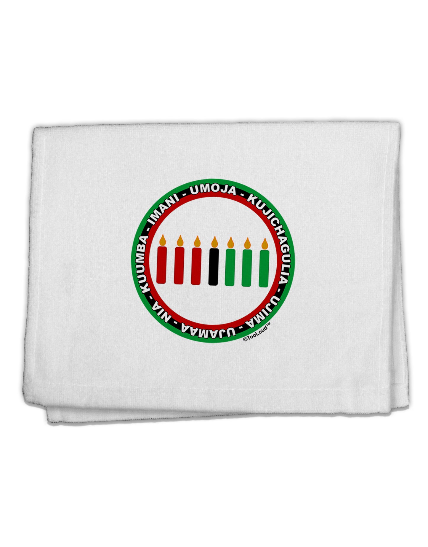 7 Principles Circle 11"x18" Dish Fingertip Towel-Fingertip Towel-TooLoud-White-Davson Sales