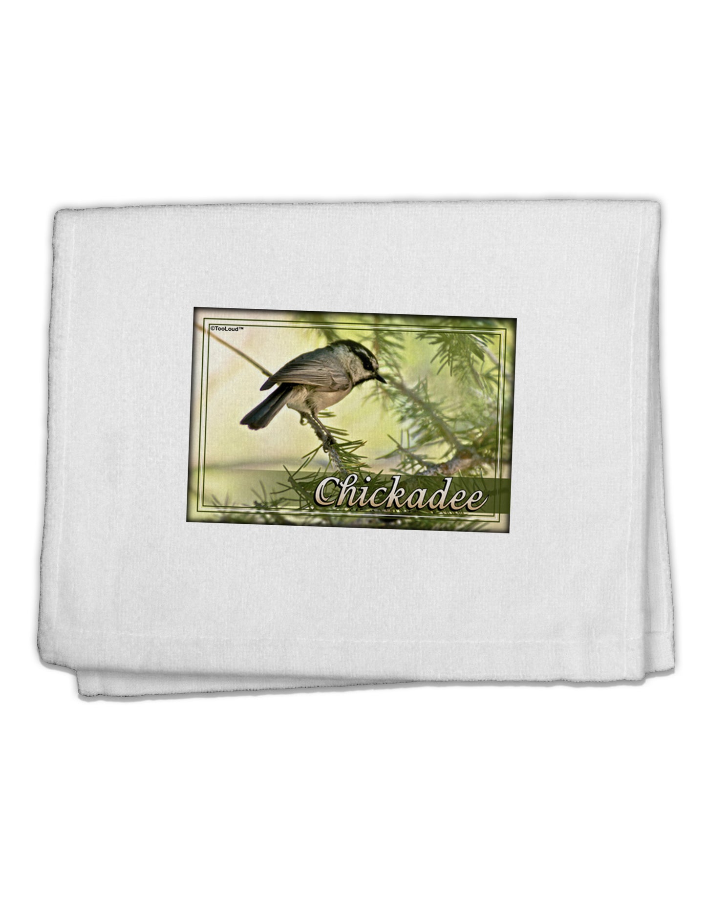 CO Chickadee with Text 11"x18" Dish Fingertip Towel-Fingertip Towel-TooLoud-White-Davson Sales