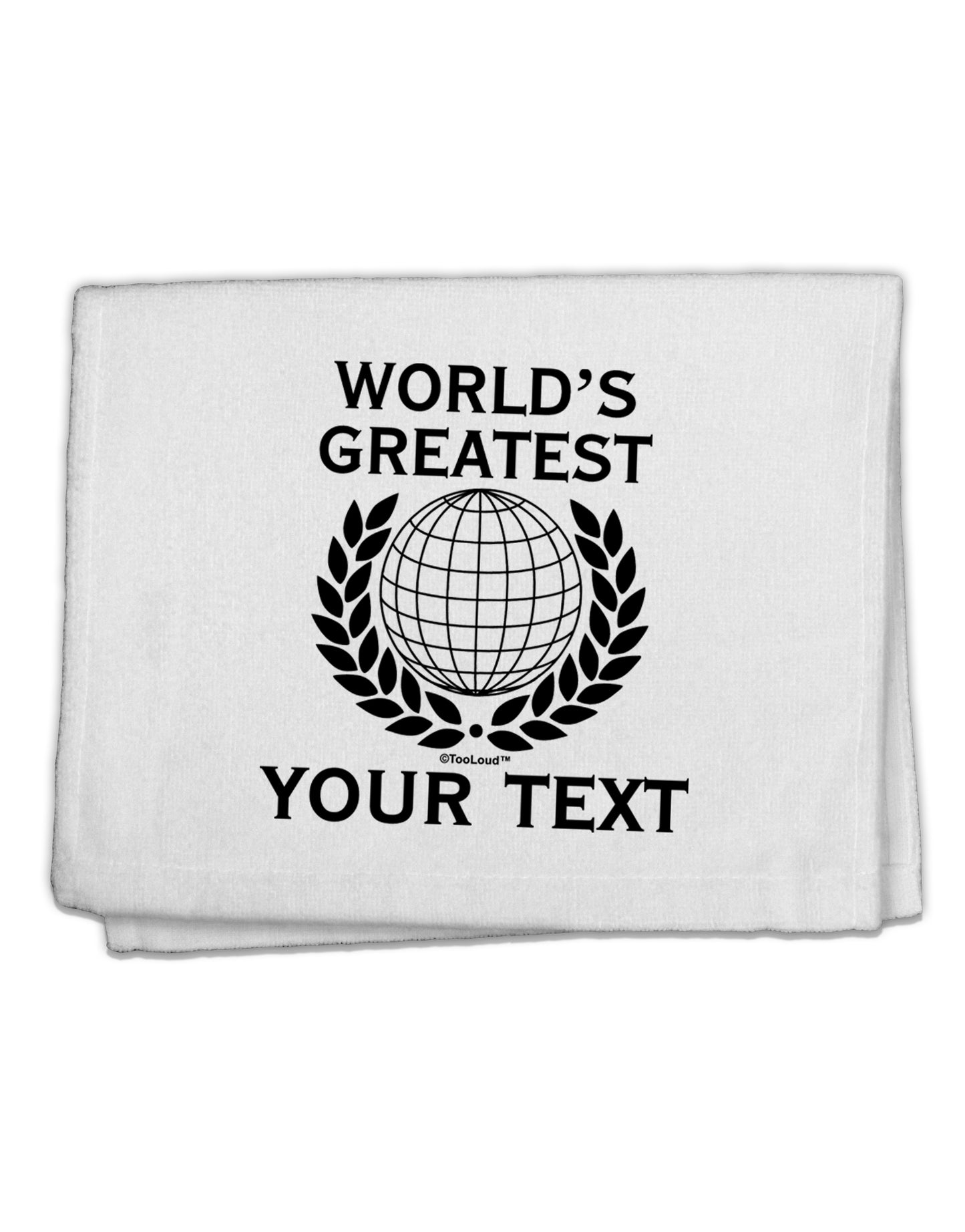 Personalized Worlds Greatest 11"x18" Dish Fingertip Towel by TooLoud-Fingertip Towel-TooLoud-White-Davson Sales