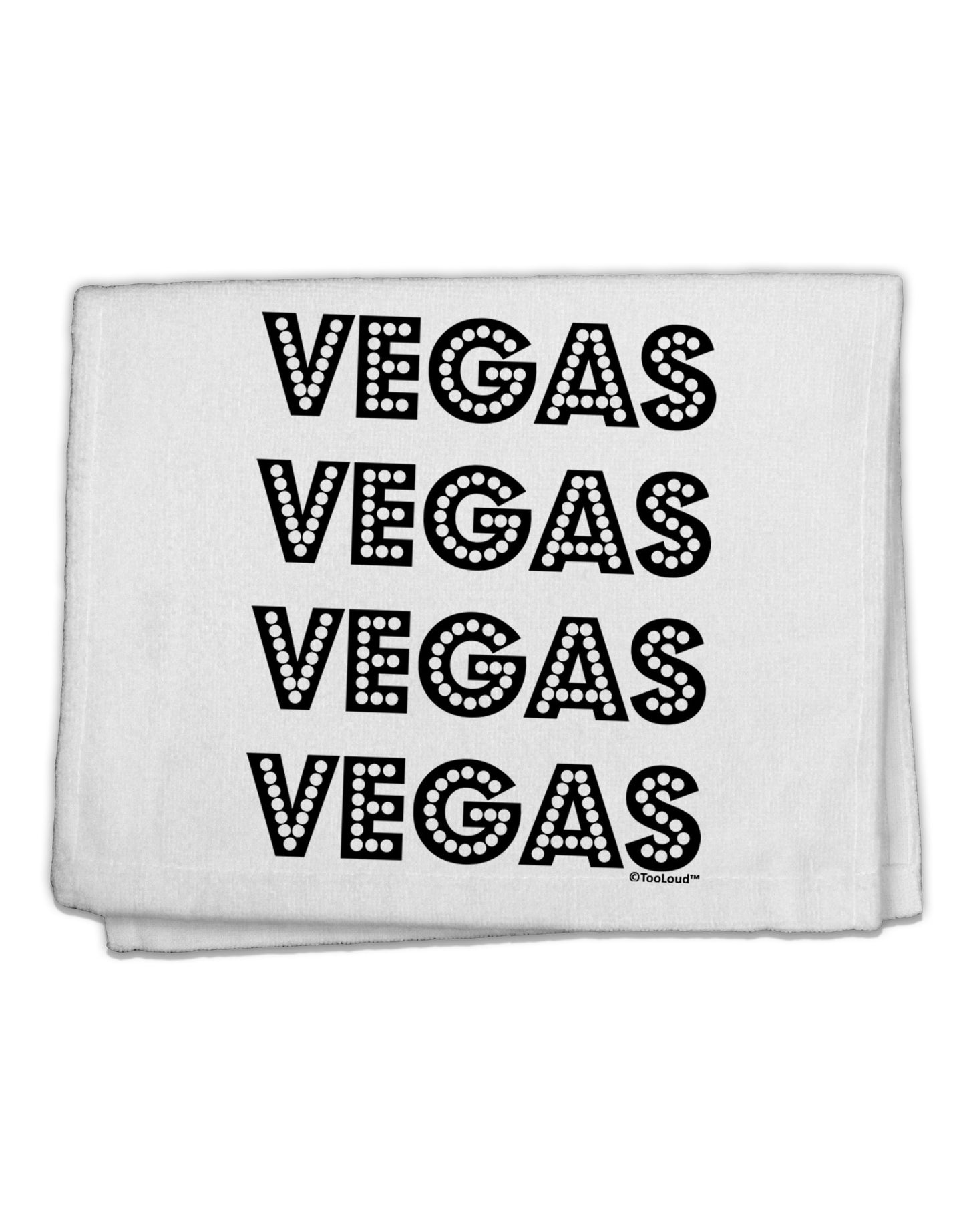 Vegas - Vegas Style Show Lights 11"x18" Dish Fingertip Towel by TooLoud-Fingertip Towel-TooLoud-White-Davson Sales