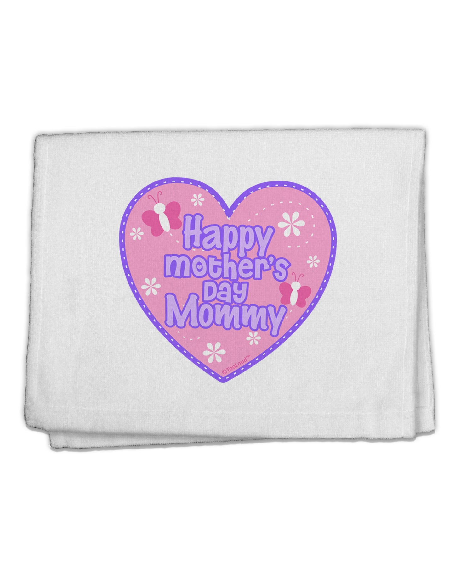 Happy Mother's Day Mommy - Pink 11"x18" Dish Fingertip Towel by TooLoud-Fingertip Towel-TooLoud-White-Davson Sales