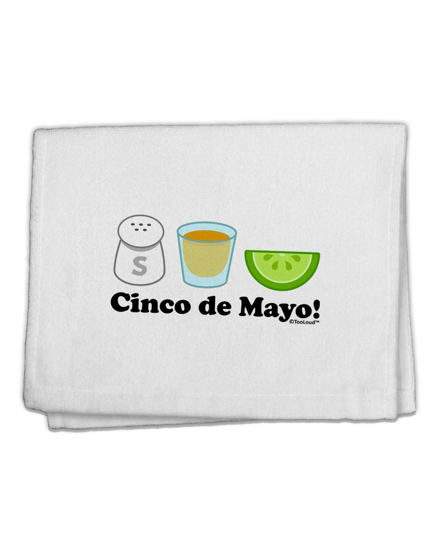 Cinco de Mayo Design - Salt Tequila Lime 11"x18" Dish Fingertip Towel by TooLoud-Fingertip Towel-TooLoud-White-Davson Sales