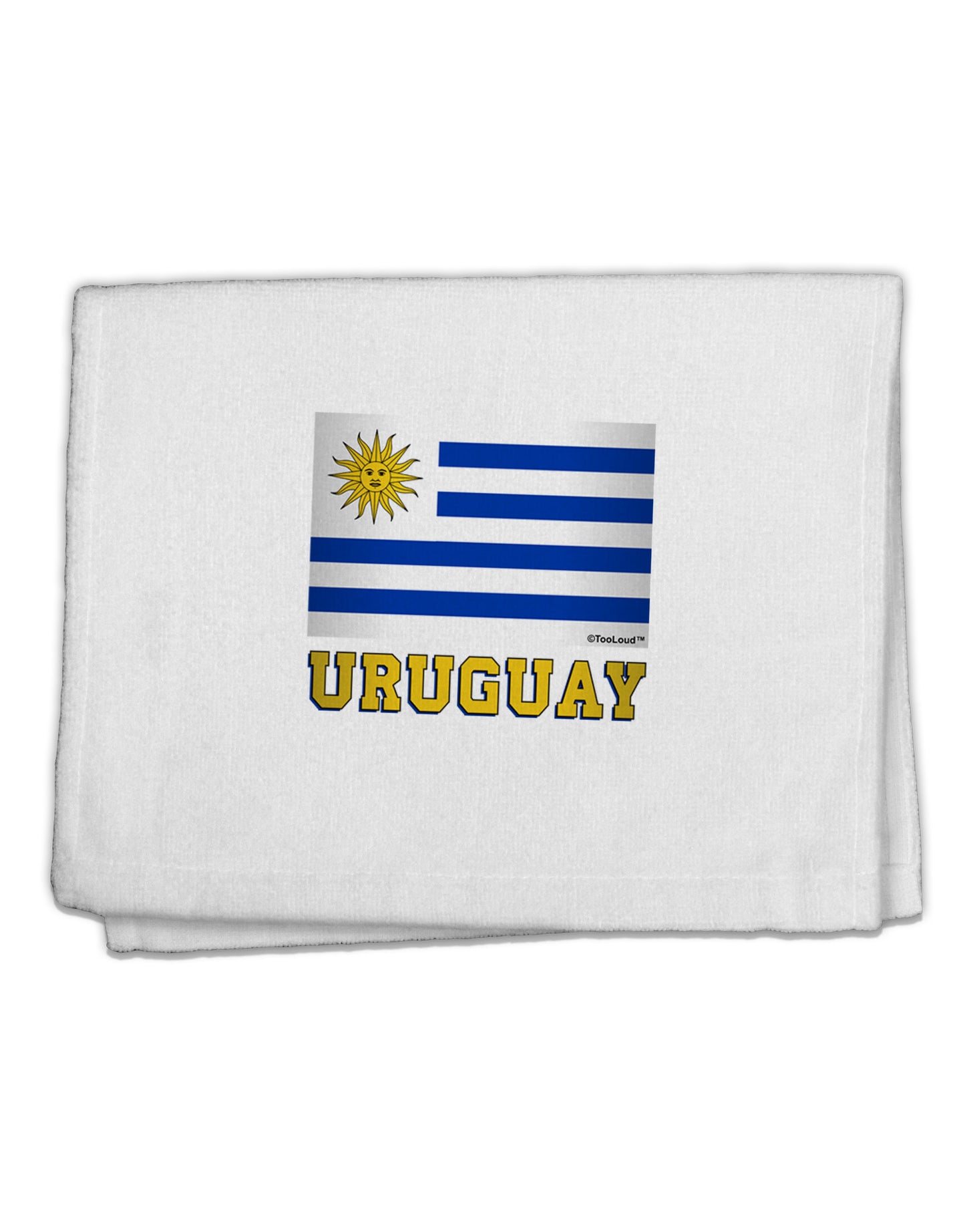 Uruguay Flag 11"x18" Dish Fingertip Towel-Fingertip Towel-TooLoud-White-Davson Sales