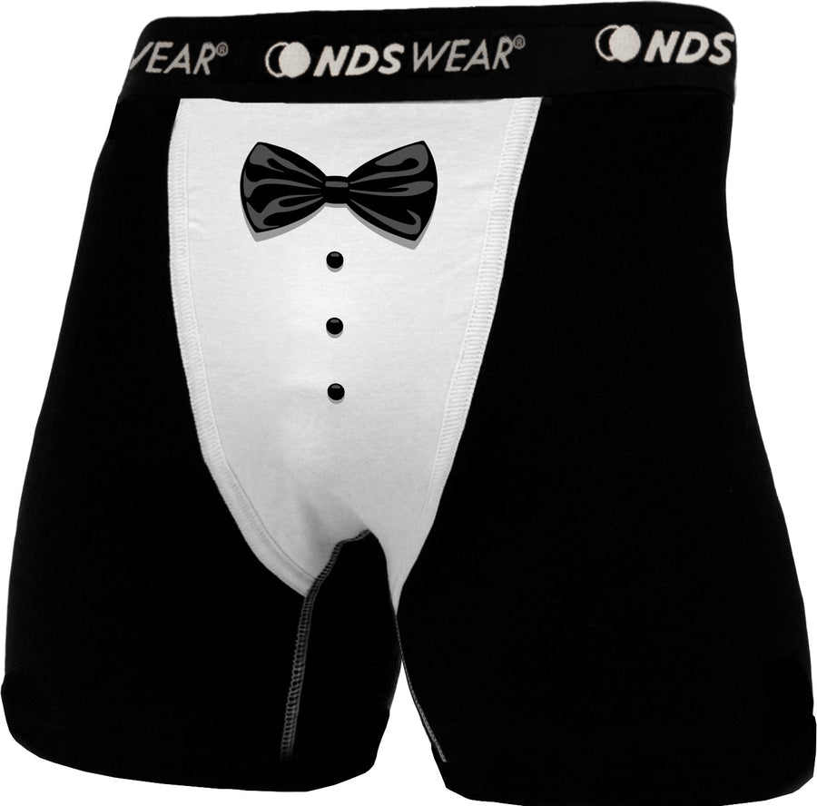 Mens Sexy Tuxedo Boxer Brief Underwear-Boxer Briefs-NDS Wear-Black with White-Small-Davson Sales