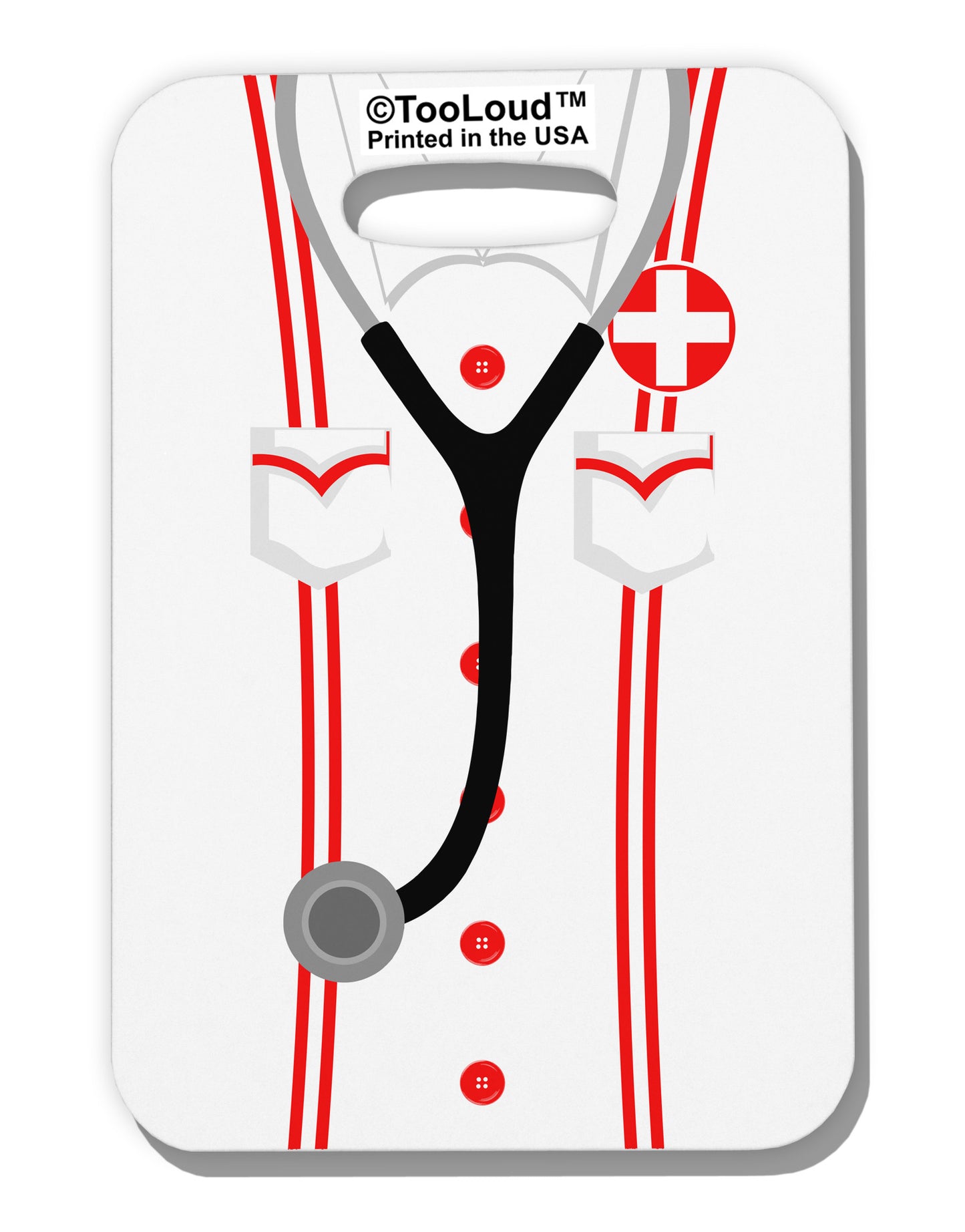 Nurse AOP Luggage Tag Dual Sided All Over Print-Luggage Tag-TooLoud-White-One Size-Davson Sales
