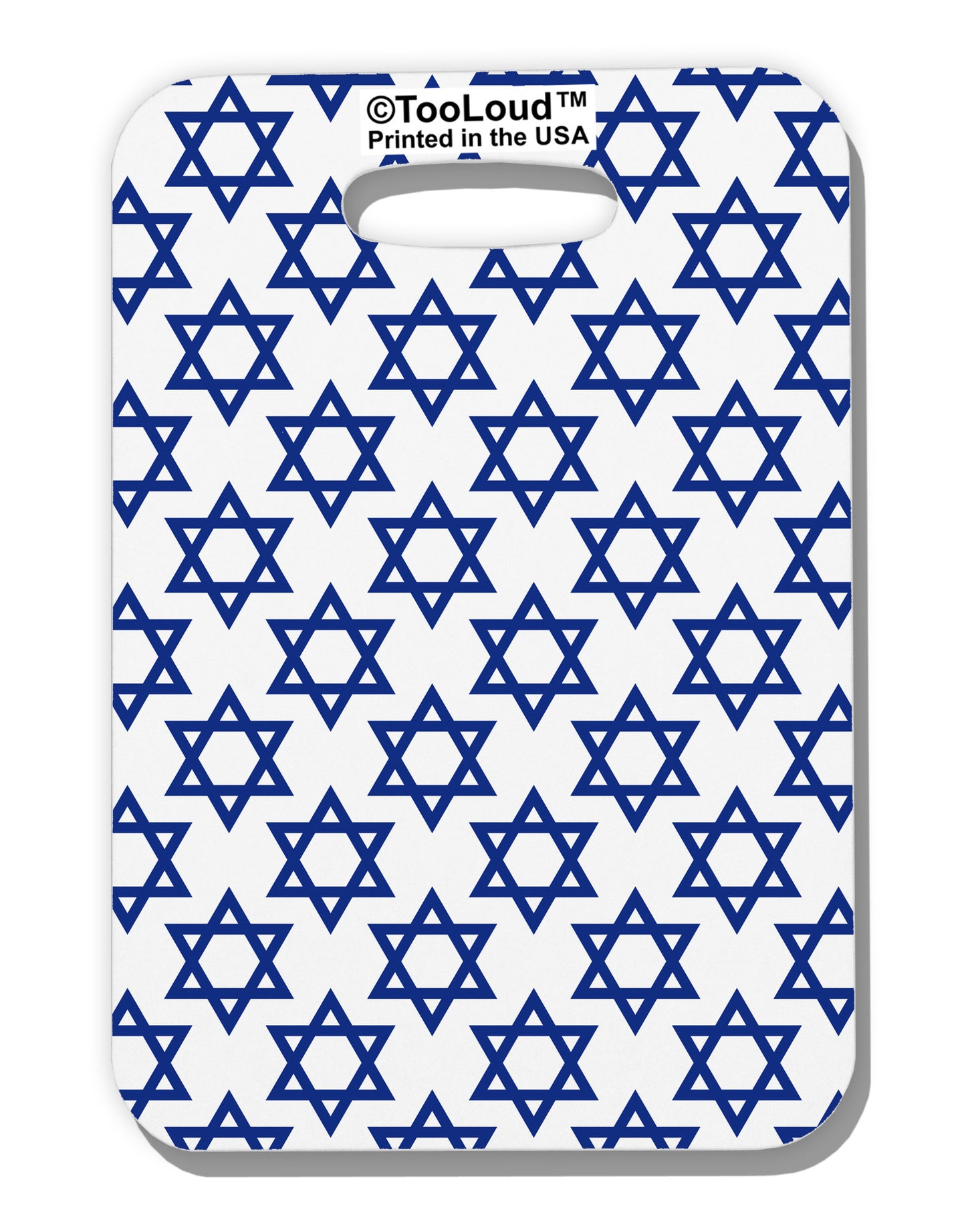 Stars of David Jewish Luggage Tag Dual Sided All Over Print by TooLoud-Luggage Tag-TooLoud-White-One Size-Davson Sales