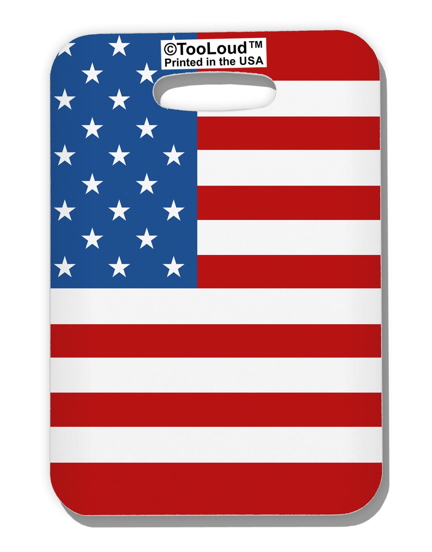TooLoud USA Flag AOP Luggage Tag Dual Sided All Over Print-Luggage Tag-TooLoud-White-One Size-Davson Sales