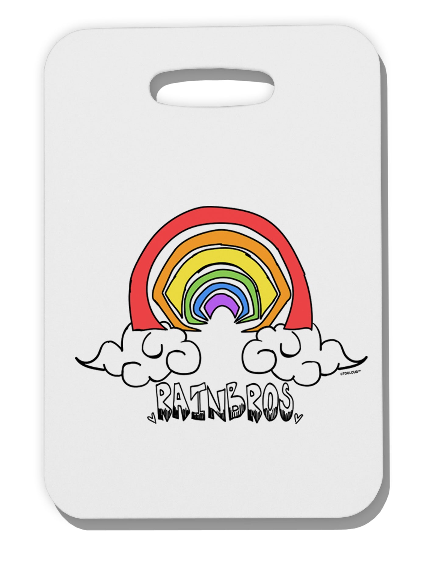 TooLoud RAINBROS Thick Plastic Luggage Tag-Luggage Tag-TooLoud-Davson Sales