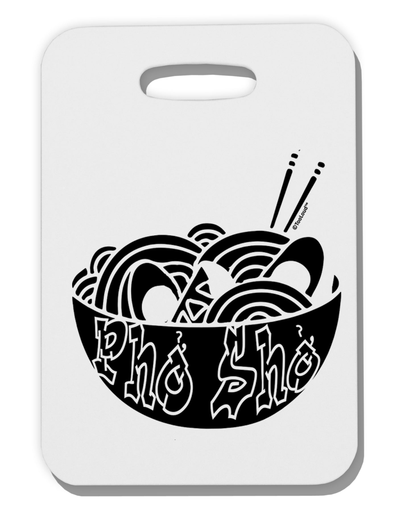 TooLoud Pho Sho Thick Plastic Luggage Tag-Luggage Tag-TooLoud-Davson Sales