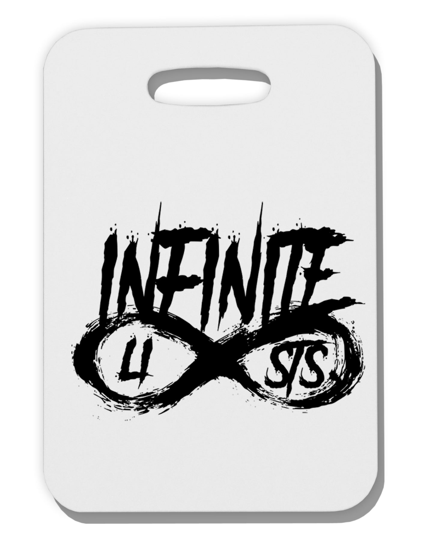 Infinite Lists Thick Plastic Luggage Tag by TooLoud-TooLoud-White-2.74"x4"x2mm-Davson Sales