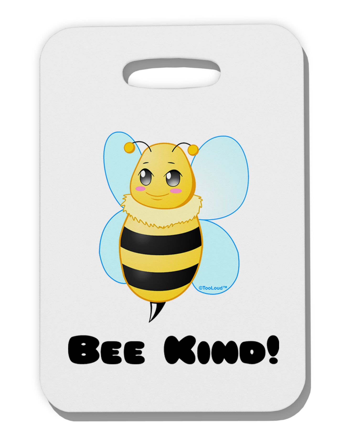 Bee Kind Thick Plastic Luggage Tag-Luggage Tag-TooLoud-White-One Size-Davson Sales