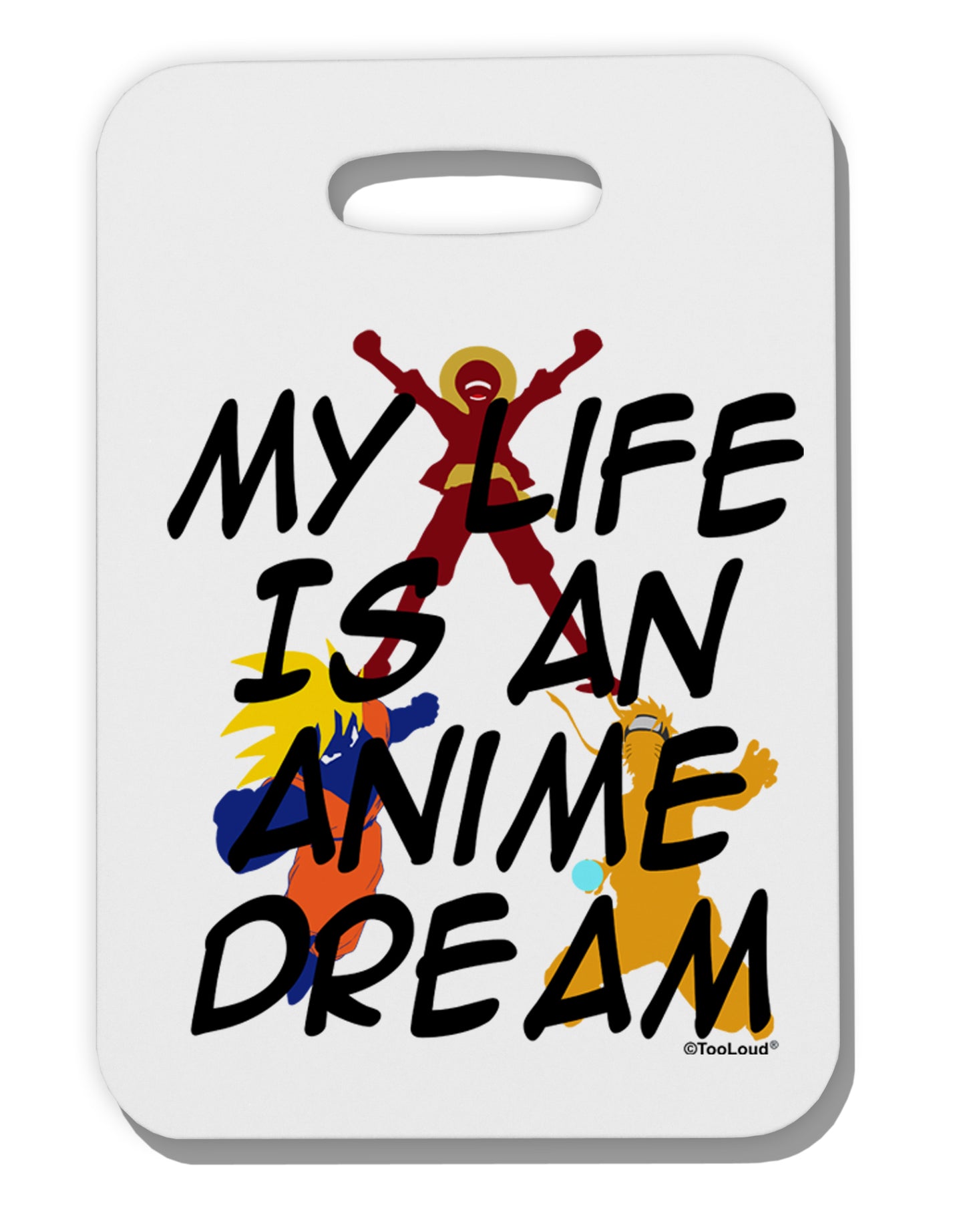 My Life Is An Anime Dream Thick Plastic Luggage Tag by TooLoud-Luggage Tag-TooLoud-White-One Size-Davson Sales