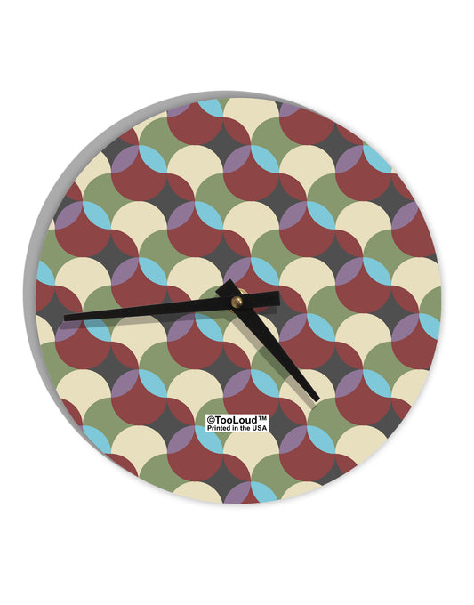 Geometric Abstract AOP 10 InchRound Wall Clock All Over Print by TooLoud-Wall Clock-TooLoud-White-Davson Sales