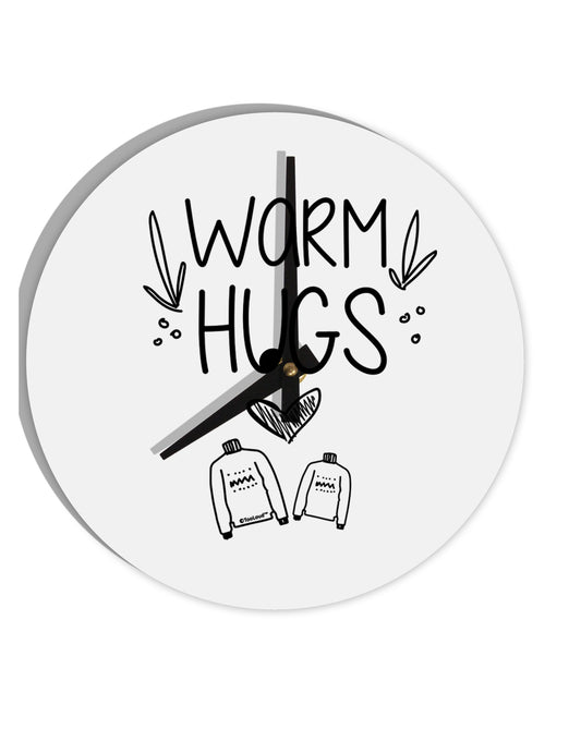 TooLoud Warm Hugs 10 Inch Round Wall Clock-Wall Clock-TooLoud-Davson Sales