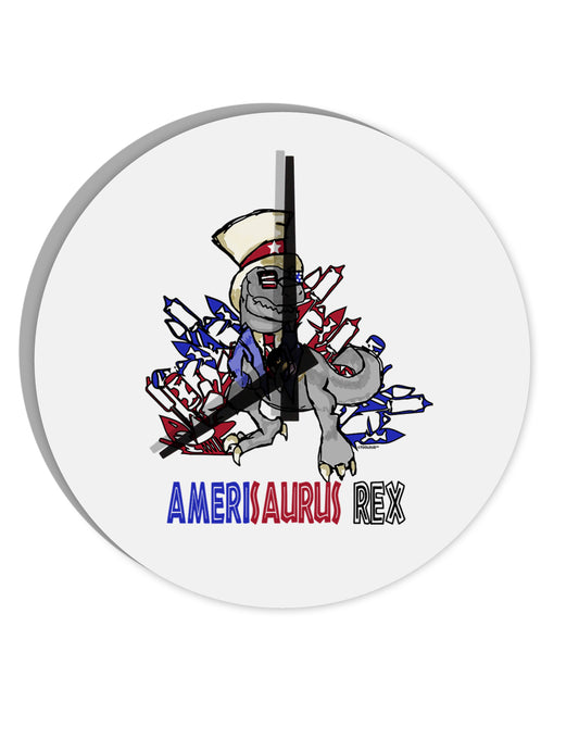 TooLoud AMERISAURUS REX 10 Inch Round Wall Clock-Wall Clock-TooLoud-Davson Sales