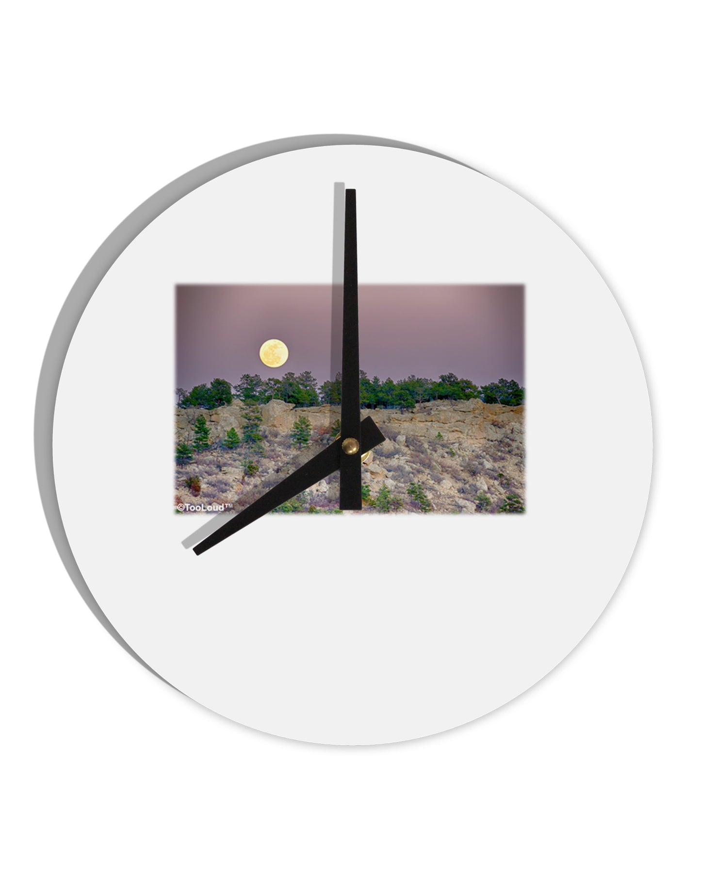 Ute Park Colorado 10 InchRound Wall Clock by TooLoud-Wall Clock-TooLoud-White-Davson Sales