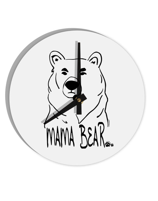 TooLoud Mama Bear 10 Inch Round Wall Clock-Wall Clock-TooLoud-Davson Sales