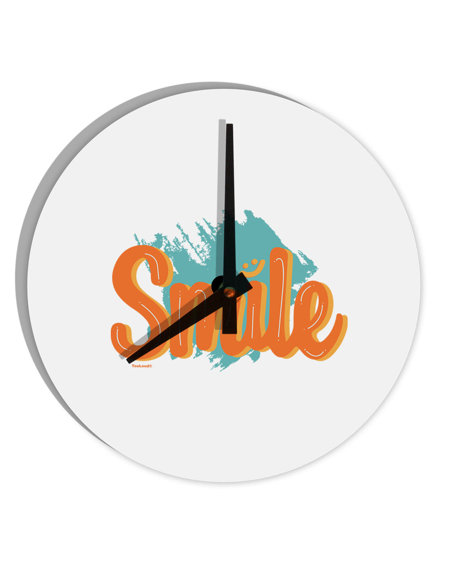 TooLoud Smile 10 Inch Round Wall Clock-Wall Clock-TooLoud-Davson Sales
