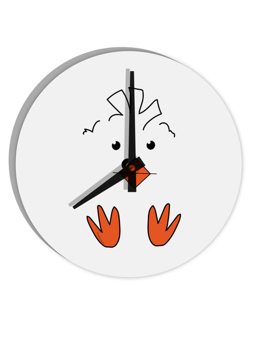 TooLoud Cute Easter Chick Face 10 Inch Round Wall Clock-Wall Clock-TooLoud-Davson Sales