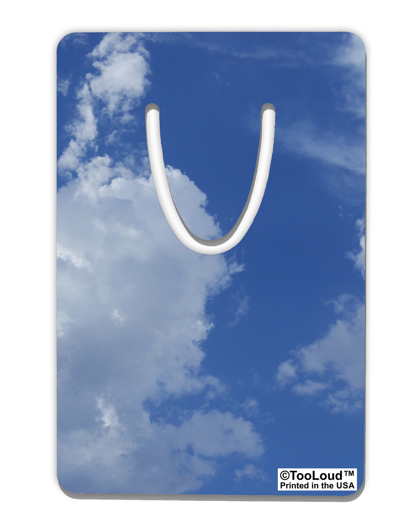 Clouds All Over Aluminum Paper Clip Bookmark All Over Print-Bookmark-TooLoud-White-Davson Sales