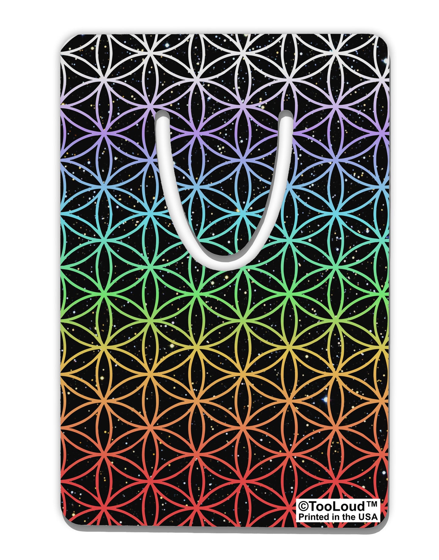 Chakra Colors Flower of Life Aluminum Paper Clip Bookmark All Over Print-Bookmark-TooLoud-White-Davson Sales