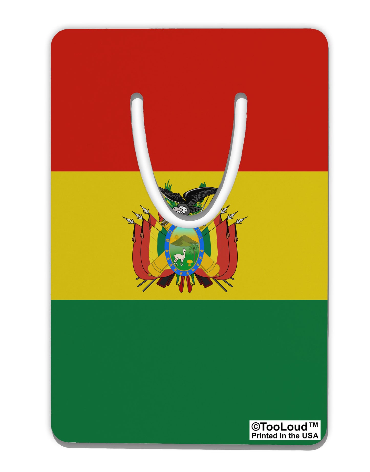 Bolivia Flag AOP Aluminum Paper Clip Bookmark All Over Print-Bookmark-TooLoud-White-Davson Sales