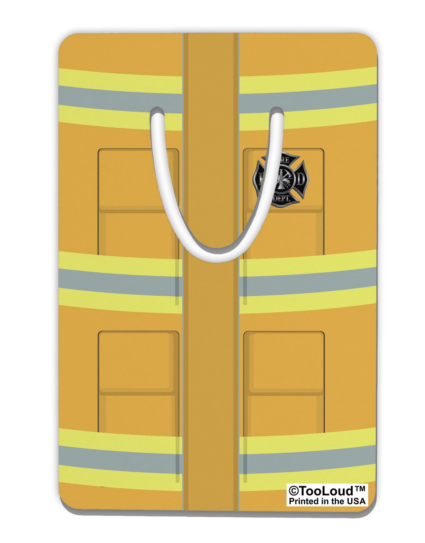 Firefighter Yellow AOP Aluminum Paper Clip Bookmark All Over Print-Bookmark-TooLoud-White-Davson Sales