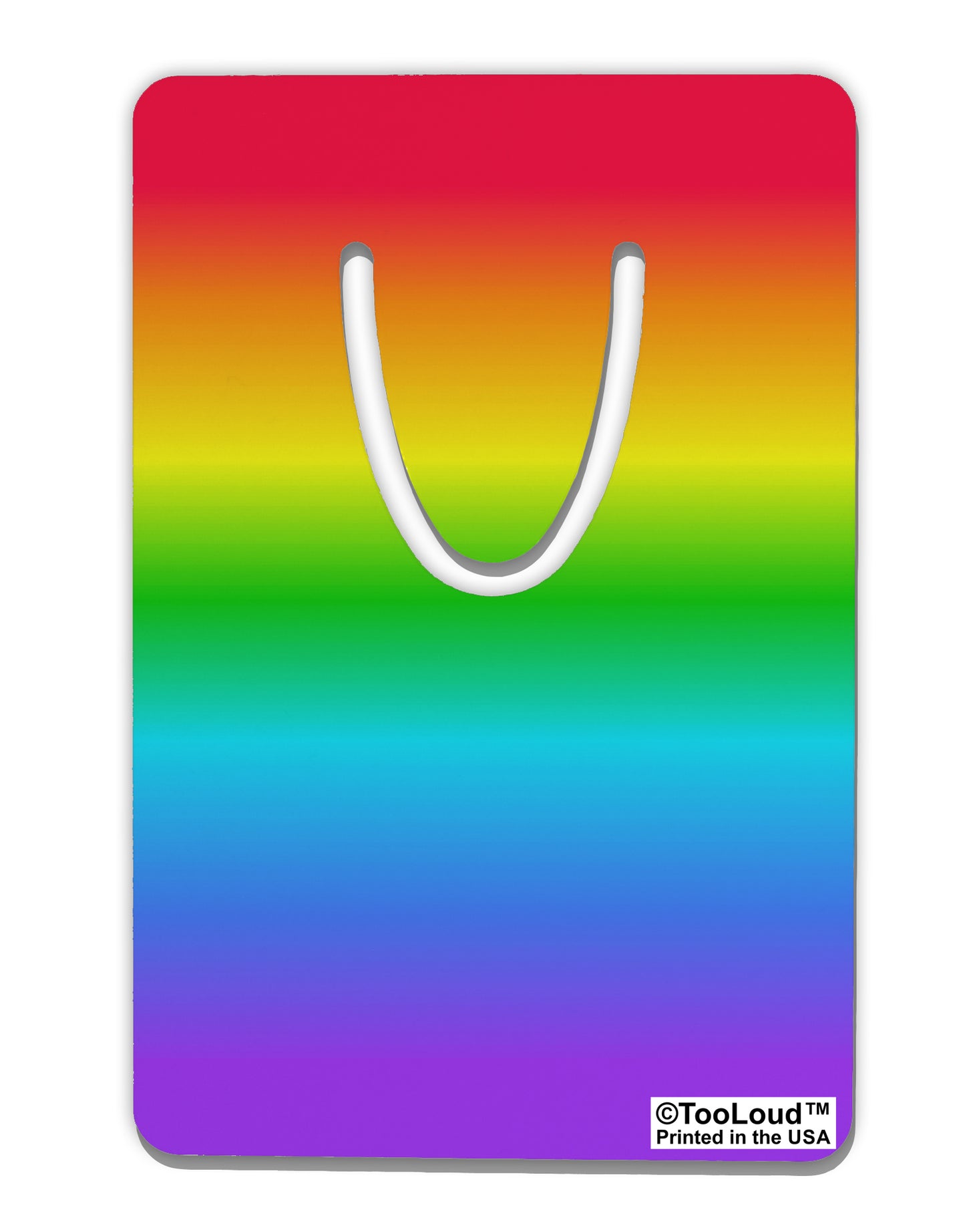 Horizontal Rainbow Gradient Aluminum Paper Clip Bookmark All Over Print by TooLoud-Bookmark-TooLoud-White-Davson Sales