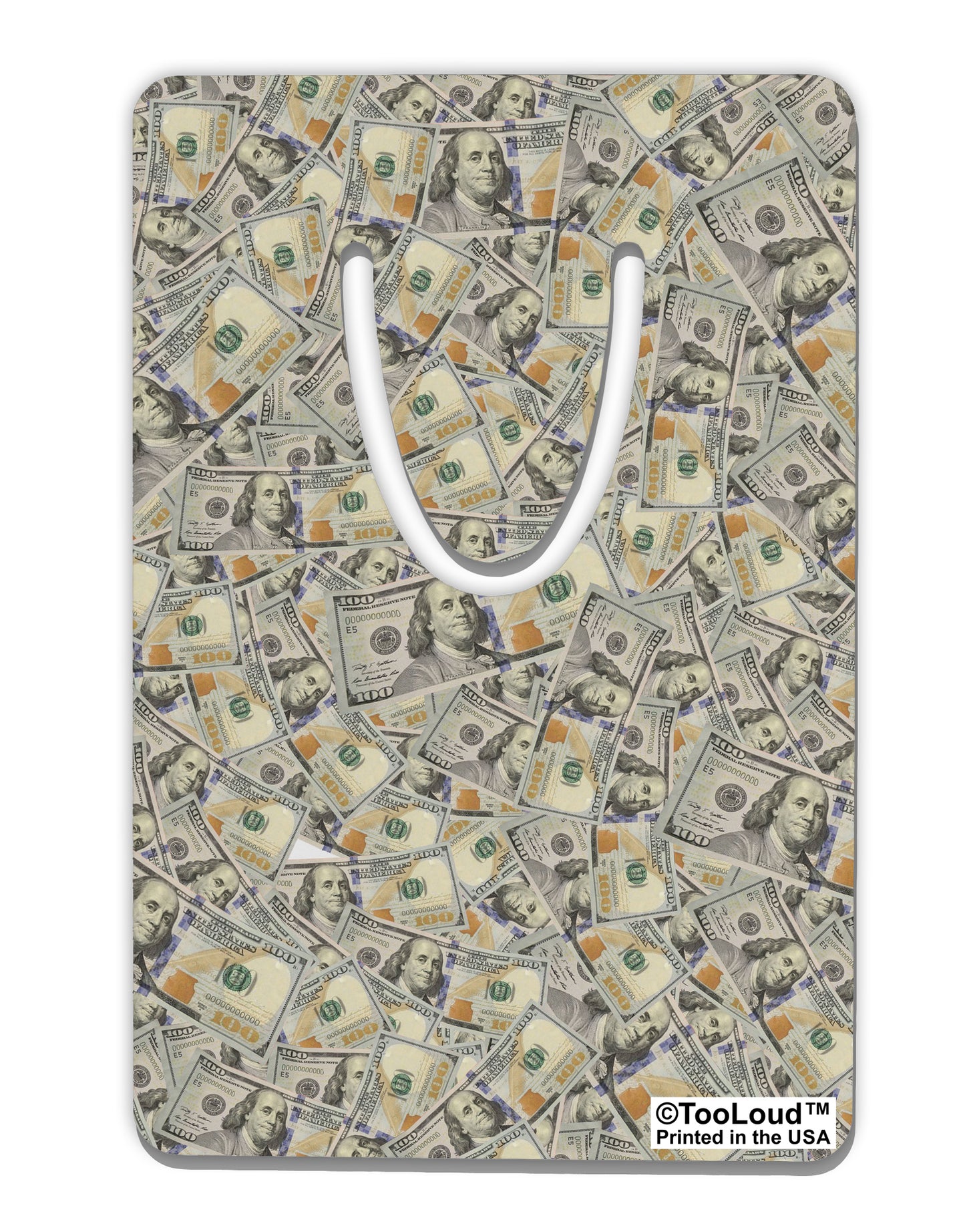Benjamins Aluminum Paper Clip Bookmark All Over Print by TooLoud-Bookmark-TooLoud-White-Davson Sales