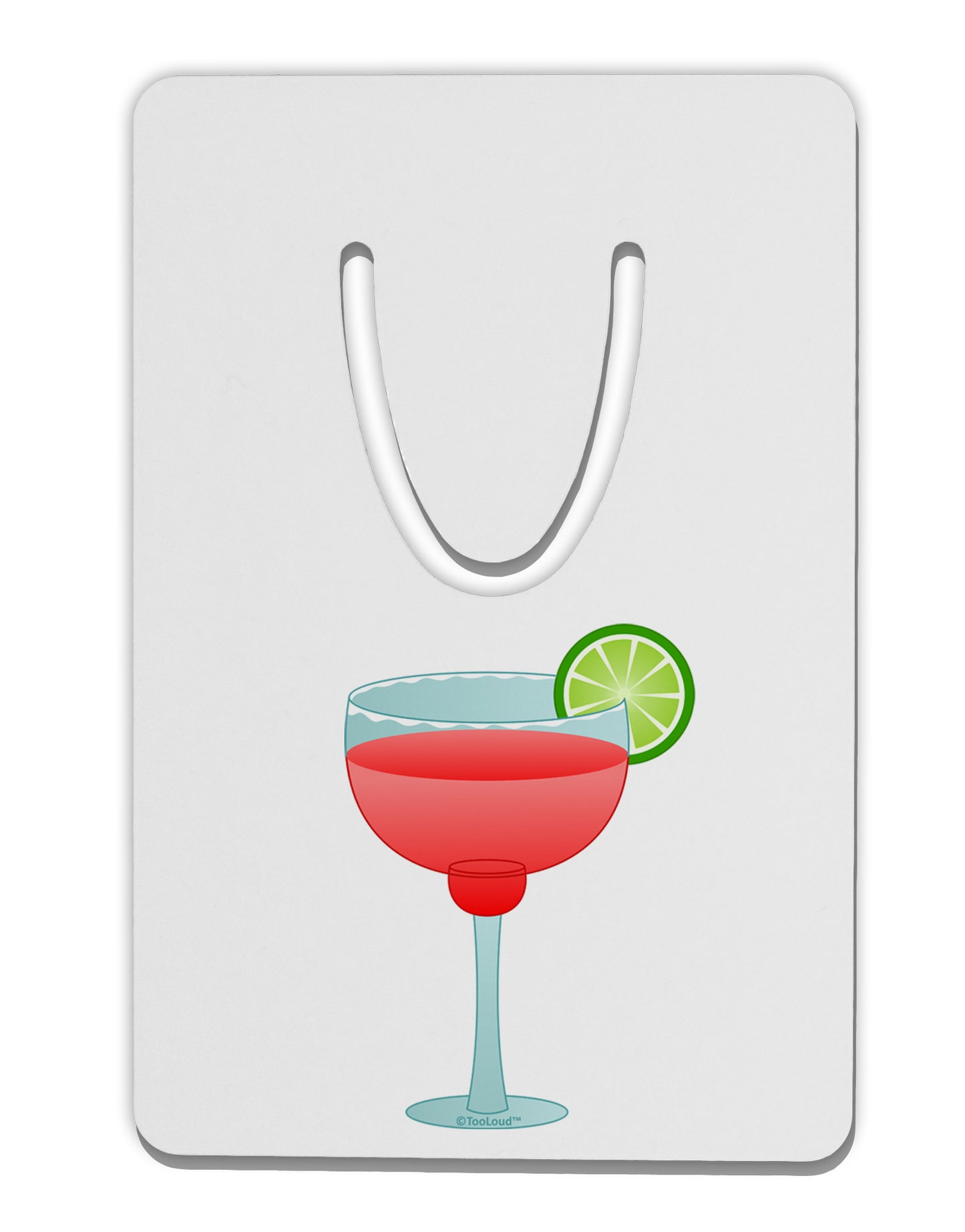 Red Margarita with Lime - Cinco de Mayo Aluminum Paper Clip Bookmark by TooLoud-Bookmark-TooLoud-White-Davson Sales