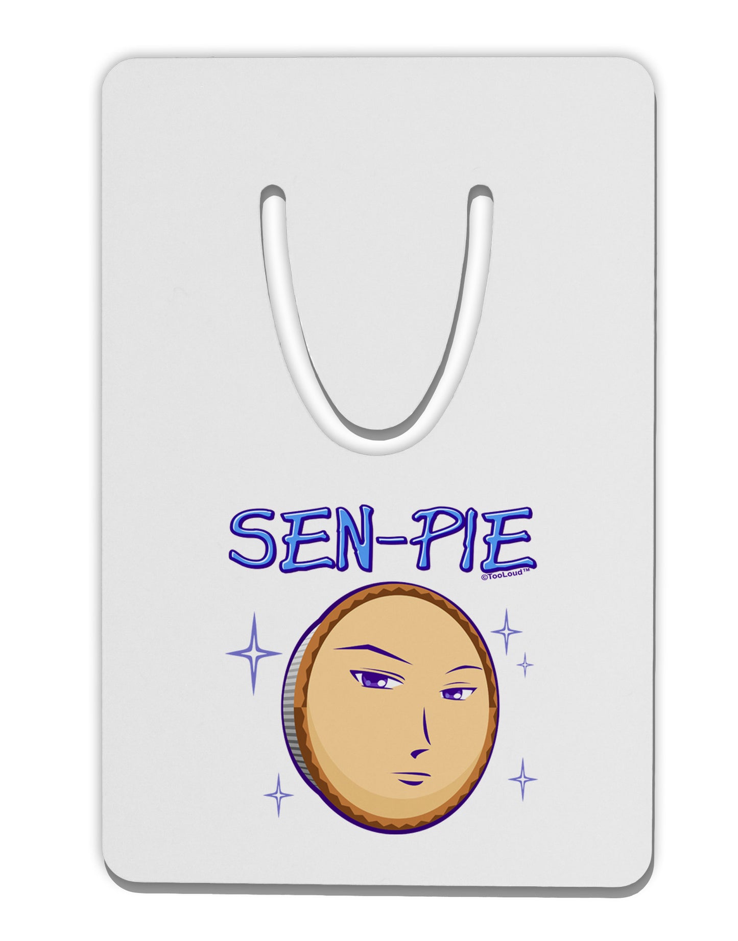 Sen-Pie Sama Kun San Chan Aluminum Paper Clip Bookmark-Bookmark-TooLoud-White-Davson Sales