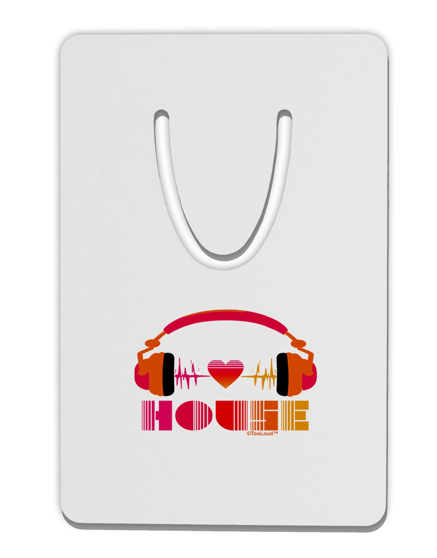 Heart House Aluminum Paper Clip Bookmark-Bookmark-TooLoud-White-Davson Sales